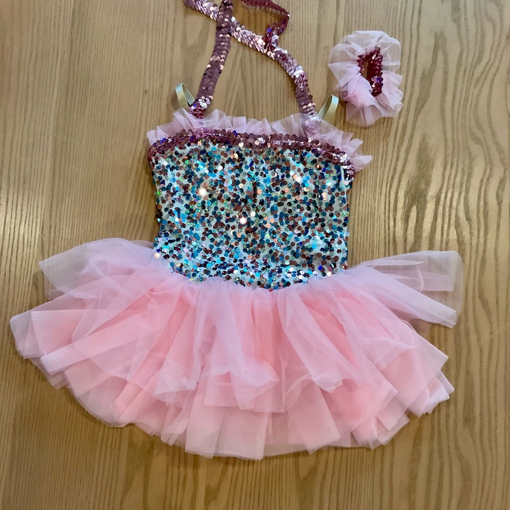 Weissman Sparkling Pink and Blue Dance Costume